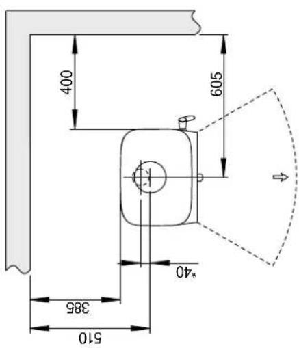 Jøtul F 105 R - Exigences relatives à la protection d'un revêtement de sol combustible devant le poèle - 4