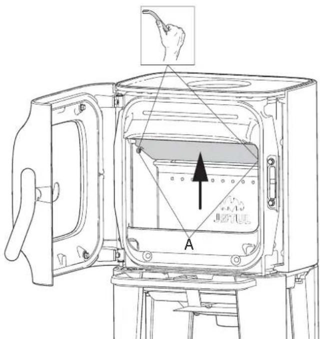 Jøtul F 105 R - Glas und Dichtungen in der Türsersetzen - 1