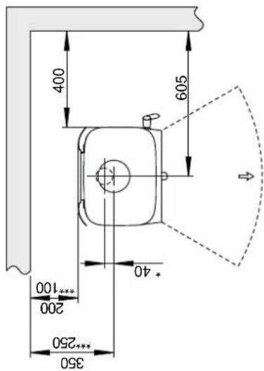 Jøtul F 105 R - Exigences relatives à la protection d'un revêtement de sol combustible devant le poèle - 15