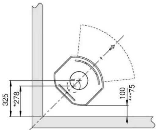 Jøtul F 134 - Distance recommandée séparant le poêle d'un matériau combustible - 6
