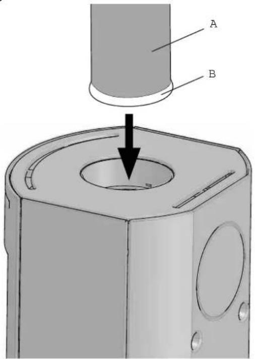 Jøtul F 134 - Fitting a fl ue pipe with a top outlet The product is supplied from the factory with the smoke outlet fitted for the top outlet. - 2