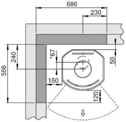 Jøtul F 134 - Distance recommandée séparant le poêle d'un matériau combustible - 14