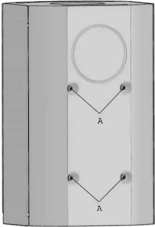 Jøtul F 134 - Fitting a fl ue pipe with a rear outlet - 1