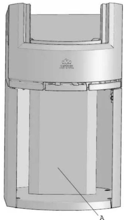 Jøtul F 135 - Outside air connection through rear outlet - 3