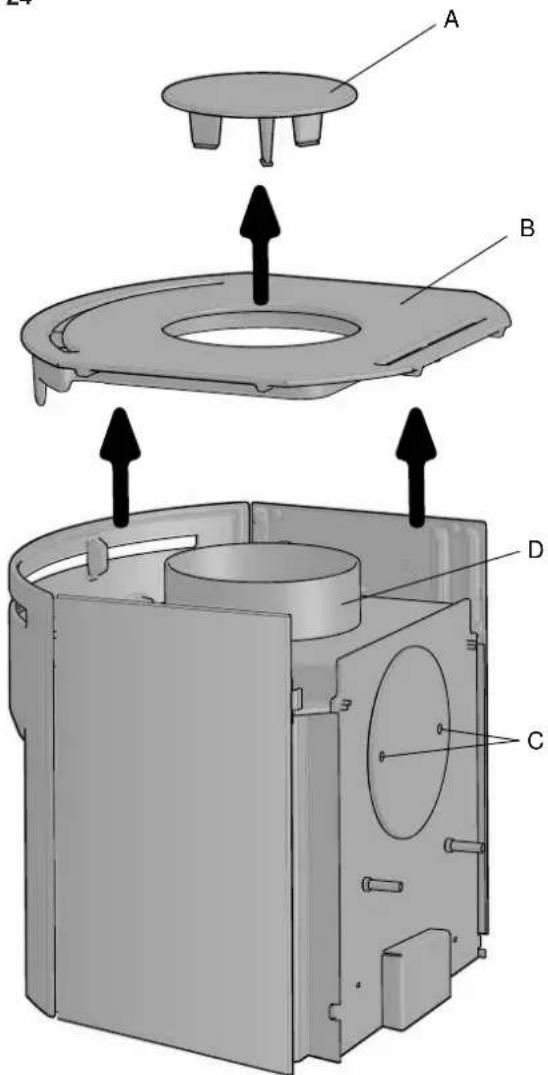 Jøtul F 135 - Fitting a flue pipe with a rear outlet - 6