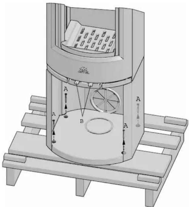 Jøtul F 135 - Préparations pour Jotul F 134/F 135 avec socle - 1