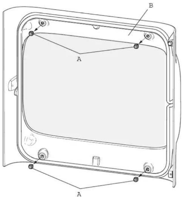 Jøtul F 105 SL - Sostituzione del vetro e delle guarnizioni nella porta - 5