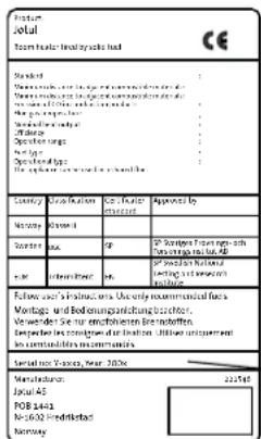 Jøtul F 100 - Побача ВОЗдуха - 1