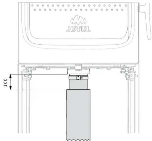 Jøtul F 105 LL - Durch den Boden - 1