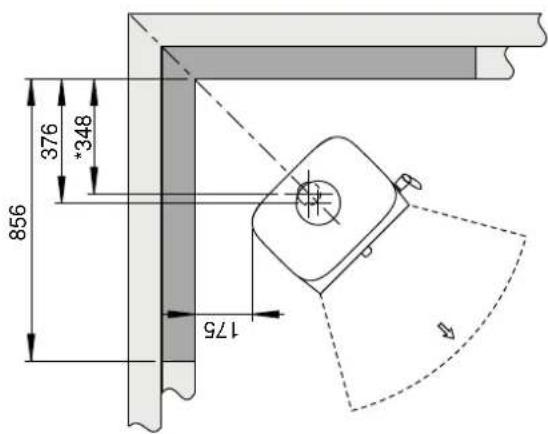 Jøtul F 105 LL - Exigences relatives à la protection d'un revêtement de sol combustible devant le poêle - 8