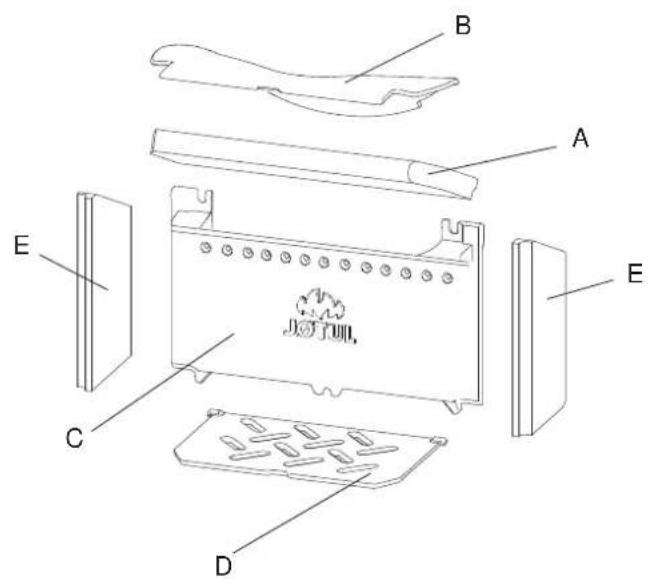 Jøtul F 105 LL - Entretien/remplacement de pièces du poêle - 1