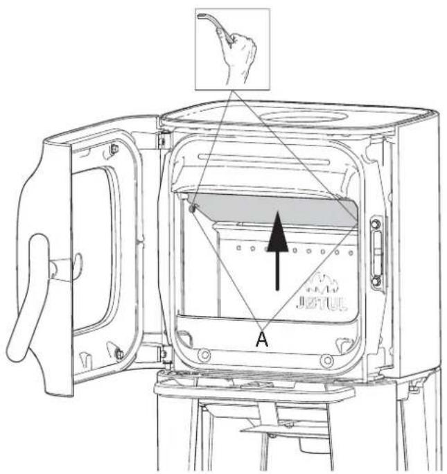 Jøtul F 105 LL - Glas und Dichtungen in der Tür ersetzen - 1