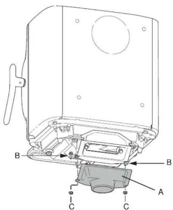 Jøtul F 105 LL - Alimentazione dell'aria esterna attraverso il pavimento - 2
