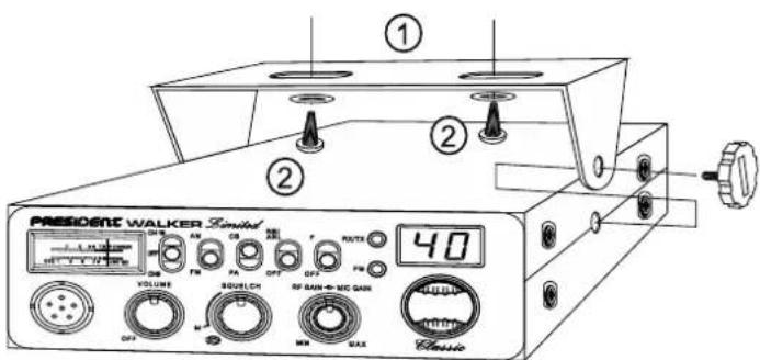 PRESIDENT Walker Classic - 1) WHERE AND HOW TO MOUNT YOUR MOBILE CB RADIO - 1