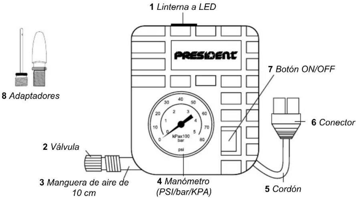 PRESIDENT MPB12000 - COMPRESOR DE AIRE - 1