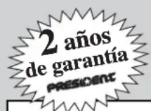 PRESIDENT Emperor Ninja - Si Ud. observa defectos de funcionaamento: - 3