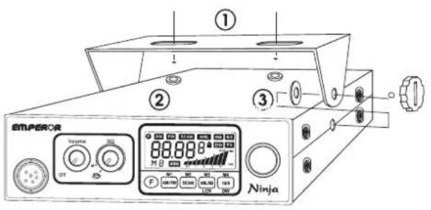 PRESIDENT Emperor Ninja - 1) WHERE AND HOW TO MOUNT YOUR MOBILE CB RADIO - 1