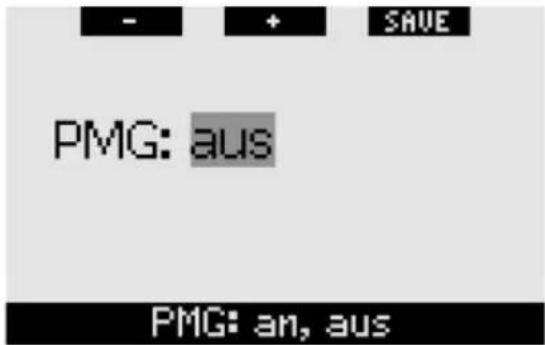 UWATEC Galileo Luna - PMG Menu - 1