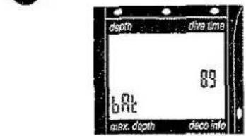 UWATEC Aladin AIR X - Schéma d'utilisation des fonctions de surface - 8