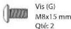 Horizon Fitness Comfort 8i - SACHET De VIS pour l'etape 4: - 2