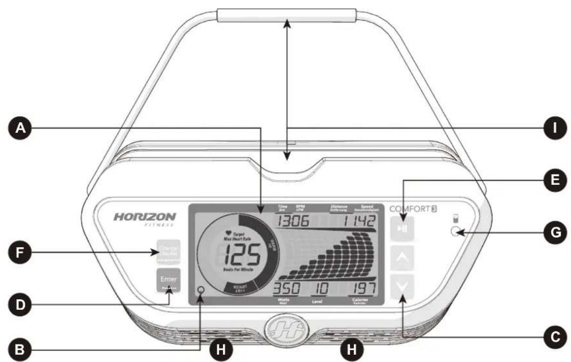 Horizon Fitness Comfort 8i - Fonctionnement du vélo - 3