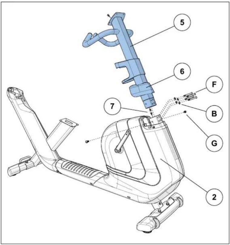 Horizon Fitness Comfort R - COMFORT R ASSEMBLY STEP 3 - 2