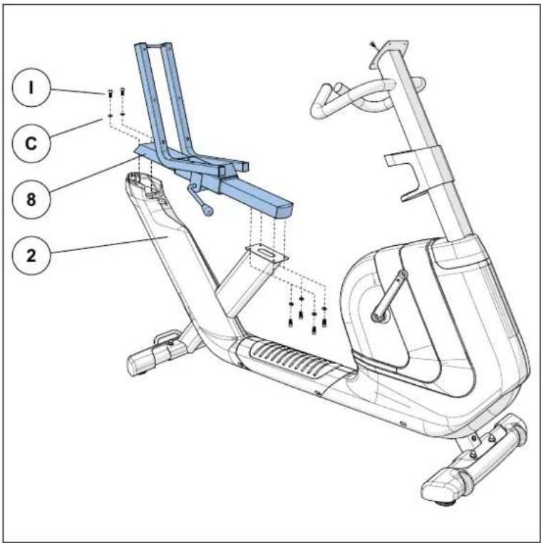 Horizon Fitness Comfort R - COMFORT R ASSEMBLY STEP 4 - 1