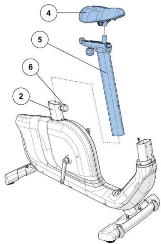 Horizon Fitness Comfort R - COMFORT U ASSEMBLY STEP 2 - 1
