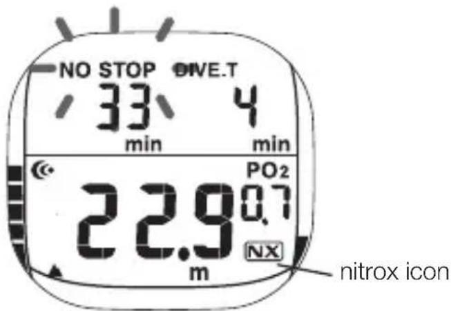 Scubapro Xtender - Information shown on the display - 1