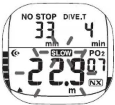 Scubapro Xtender - Señales de alarma - 1