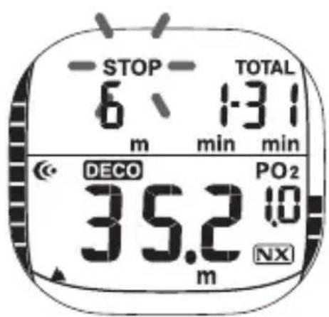 Scubapro Xtender - Informatie op het display - 2