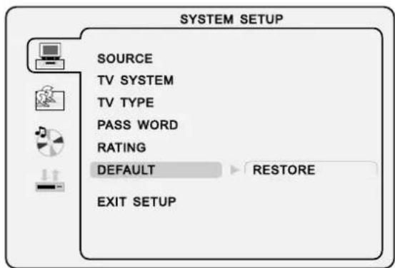 VESTEL 1530 - Password (mot de passe) - 5