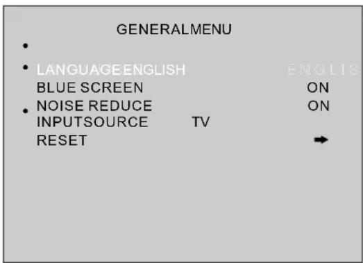VESTEL 1530 - Sélection de la langue sur écran - 1