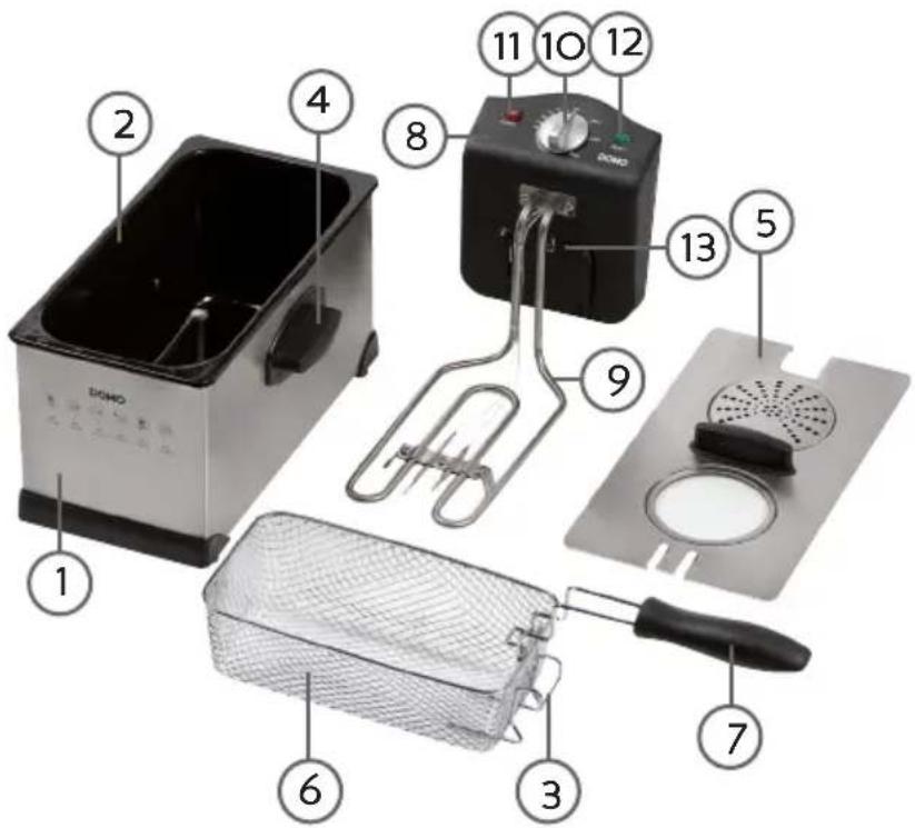 DOMO DO462FR - TEILE - 1