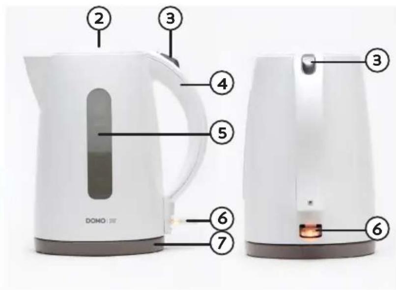 DOMO DO9134WK - ONDERDELEN - 1