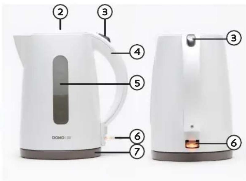 DOMO DO9134WK - DESCRIPTION DES ÉLÉMENTS - 2