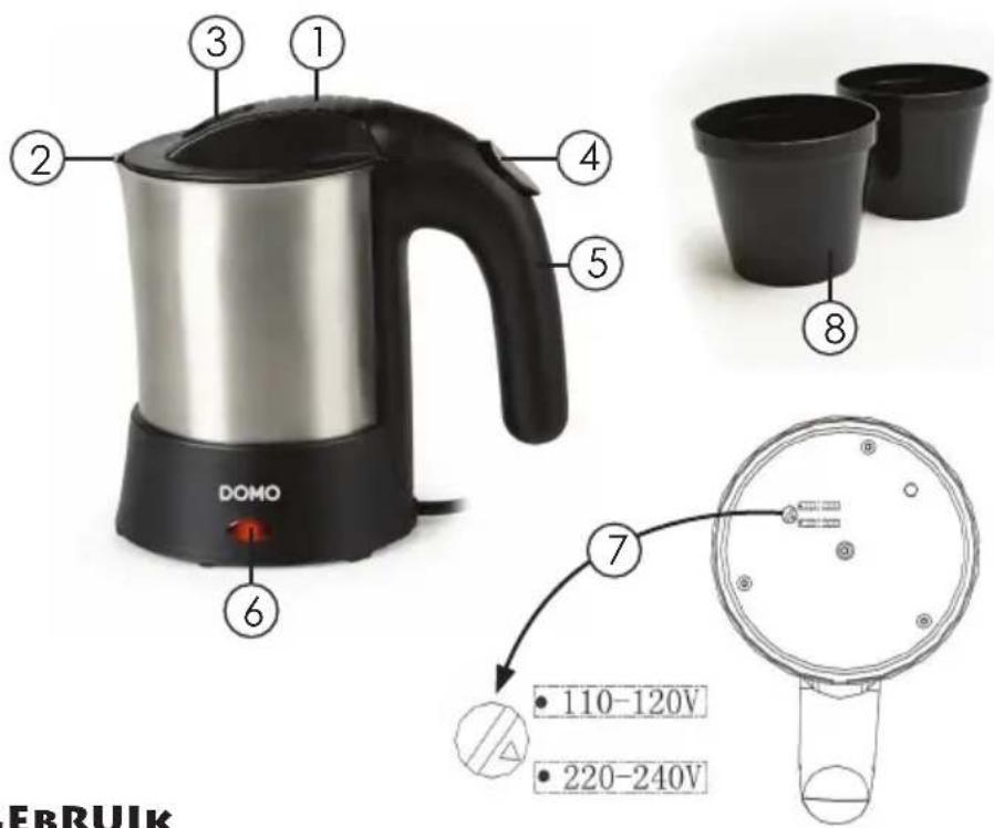 DOMO DO9024WK - ONDERDELEN - 2