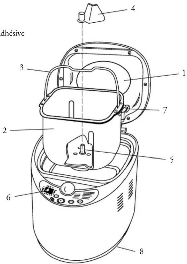 DOMO B3550 - PIÉCES DETACHÉES - 1