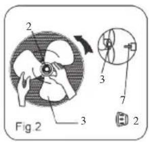 DOMO DO8140 - FASTENING THE GRILL AND THE FAN BLADES - 2