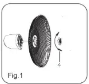 DOMO DO8140 - BEFESTIGUNG VON GITTER UND VENTILATORBLÄTTERN - 1