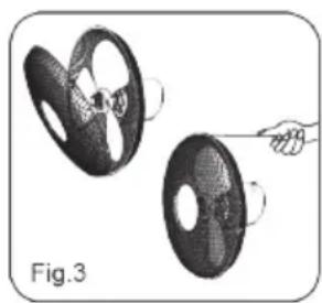 DOMO DO8140 - ASSEMBLAGE DES GRILLES ET DES PALES DU VENTILATEUR - 2