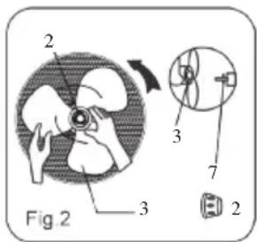 DOMO DO8140 - BEVESTIGING GRILL EN VENTILATORBLADEN - 1