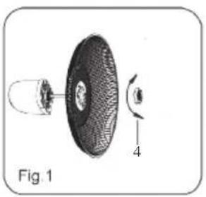 DOMO DO8140 - FASTENING THE GRILL AND THE FAN BLADES - 1