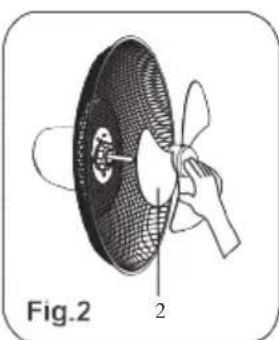 DOMO DO8138 - BEVESTIGING VAN DE VOET EN HET MOTORGEDEELTE - 1