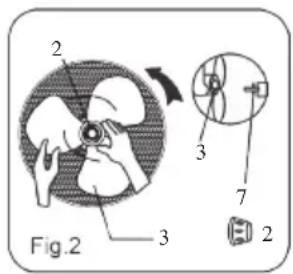 DOMO DO8139 - FASTENING THE GRILL AND THE FAN BLADES - 2