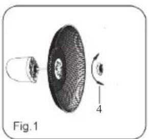 DOMO DO8139 - BEFESTIGUNG VON GITTER UND VENTILATORBLÄTTERN - 1
