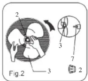 DOMO DO8139 - ASSEMBLAGE DU PIED ET DU MOTEUR - 1