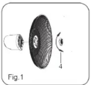 DOMO DO8139 - ASSEMBLAGE DES GRILLES ET DES PALES DU VENTILATEUR - 1