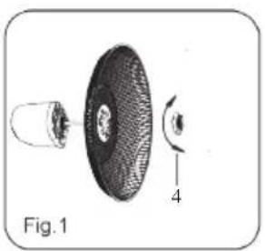 DOMO DO8139 - BEVESTIGING GRILL EN VENTILATORBLADEN - 1