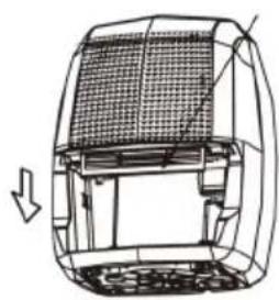 DOMO DO342DH - Jak vyjmout filtr: - 1